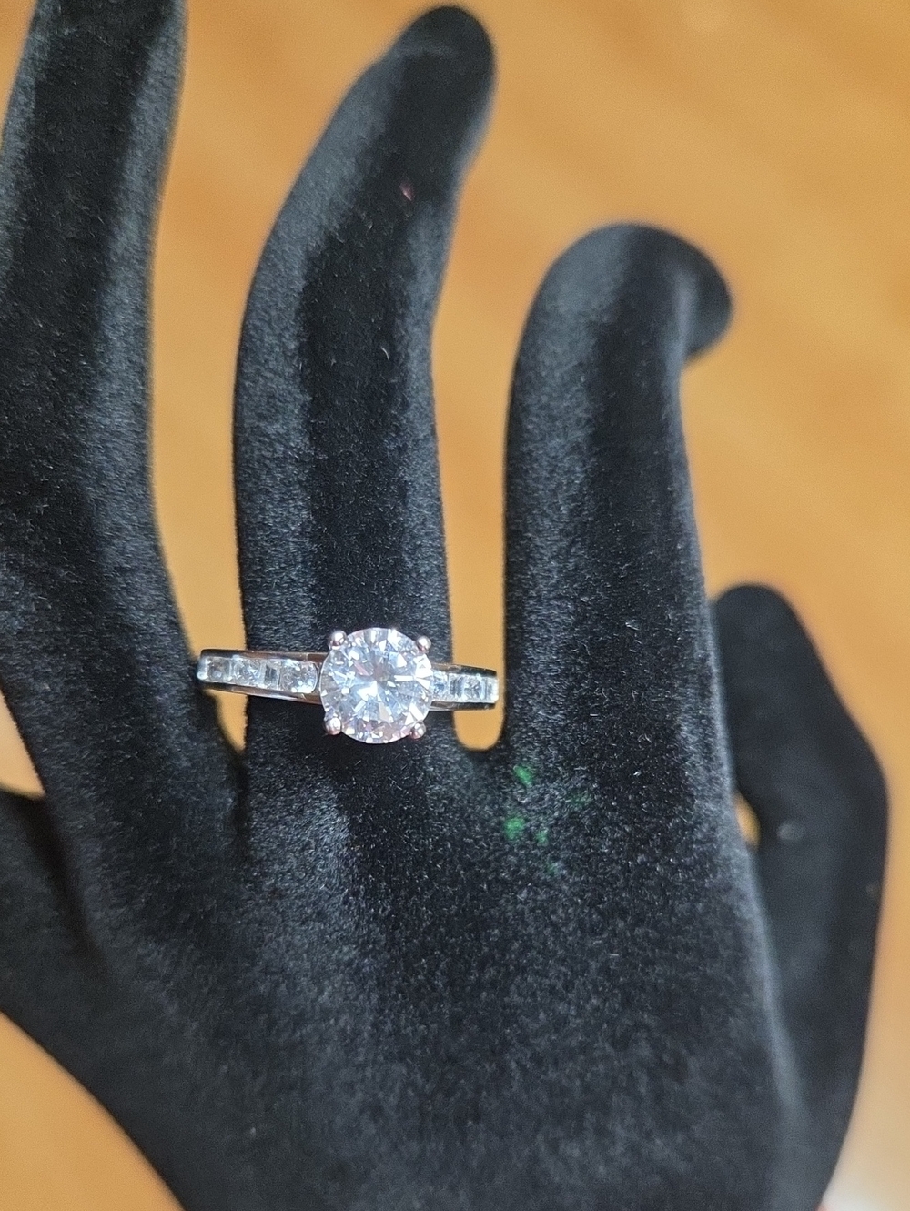 Classic Round-Cut Cubic Zirconia Solitaire Ring in Silver
